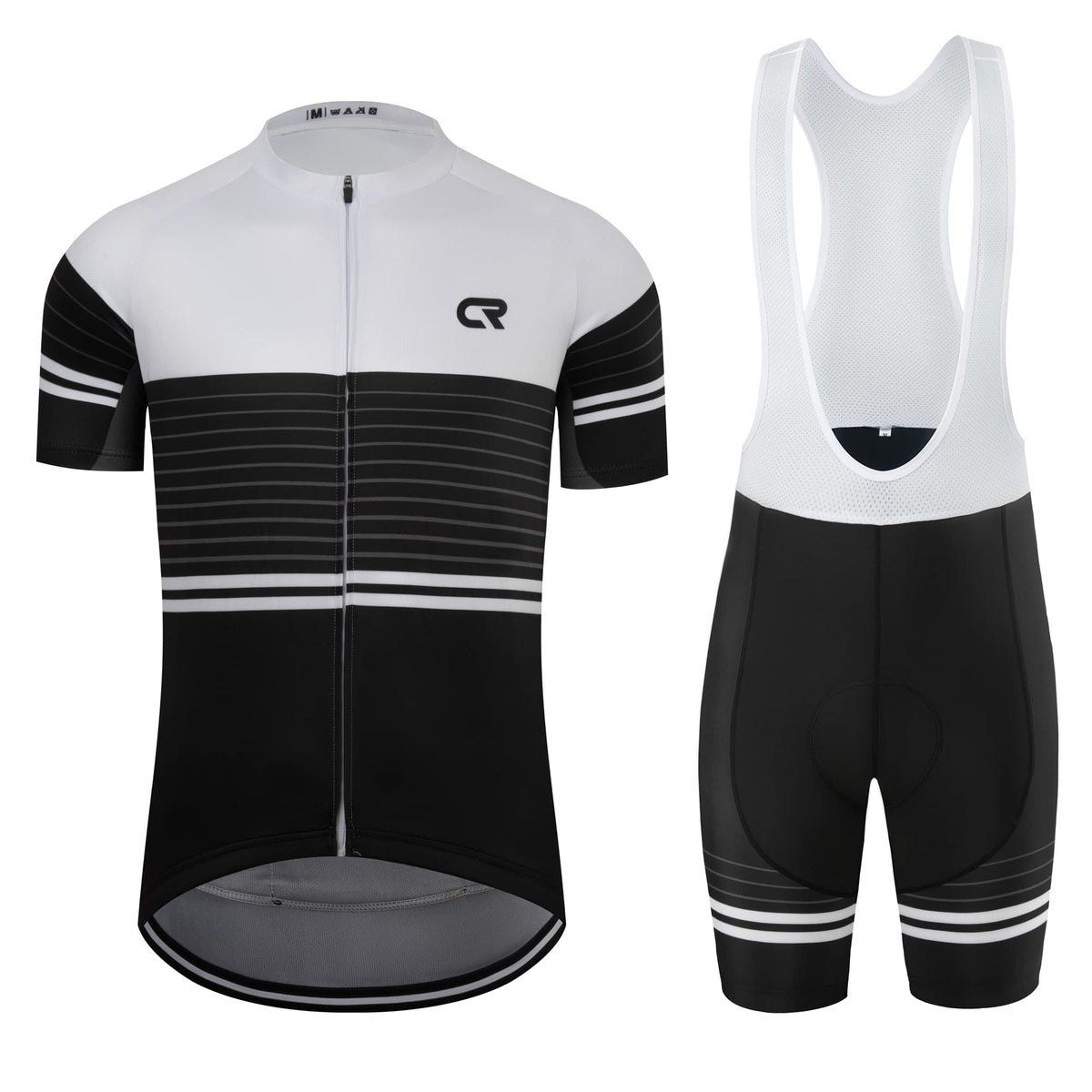 Coconut Ropamo CR Men's Cycling Jersey Set Road Bike Jersey Zipper Pocket Short Sleeves Cycling Kits Bib Shorts 3D Padded