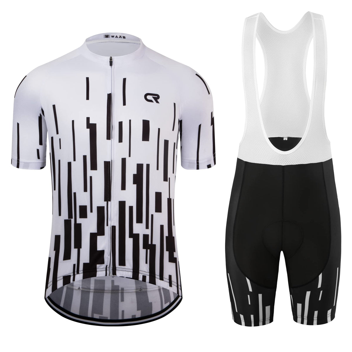 Coconut Ropamo CR Men's Cycling Jersey Set Road Bike Jersey Zipper Pocket Short Sleeves Cycling Kits Bib Shorts 3D Padded