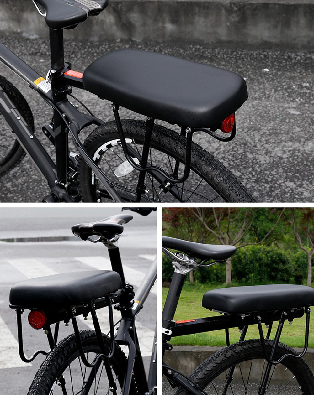 TOPCABIN Padded Rear Bike Rack Seat Cushion for Passengers