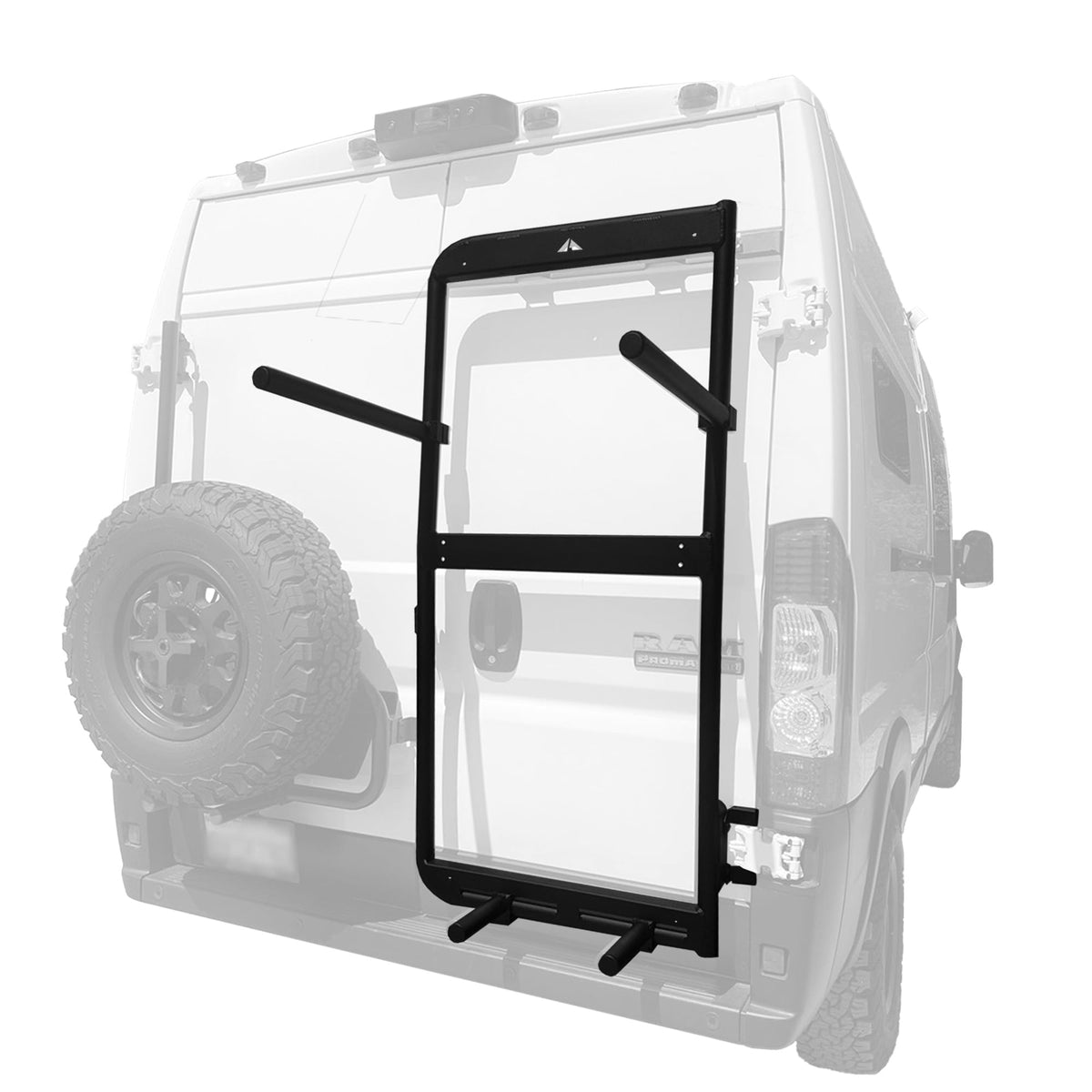 Aluminess Rear Door Bike Rack & Storage Box for RAM ProMaster