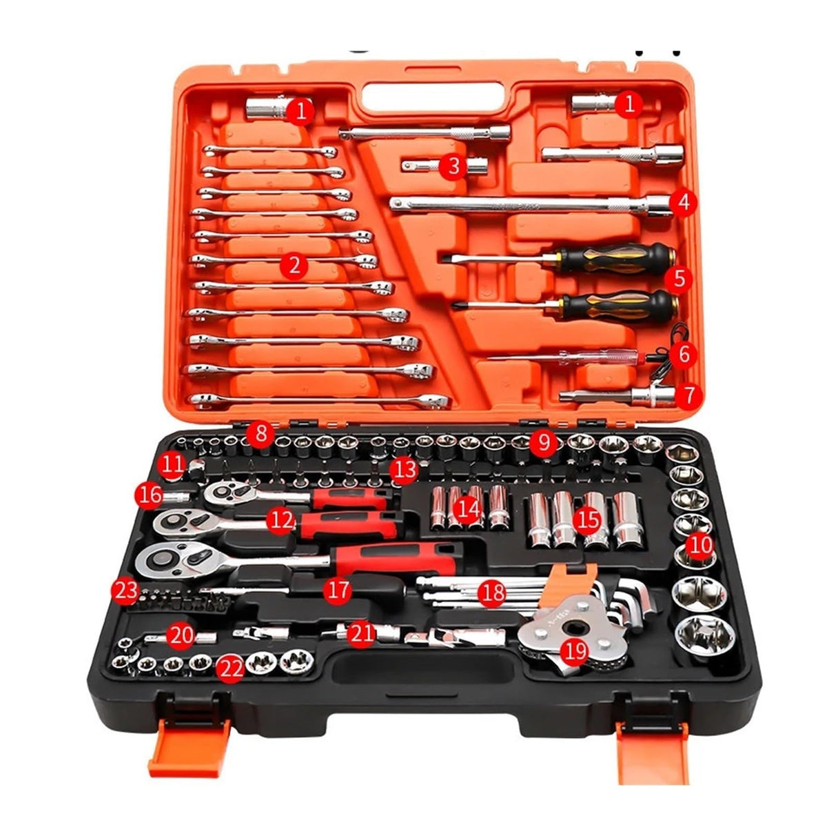 Soiveilarh 53-Piece Ratchet Socket & Bicycle Repair Tool Kit
