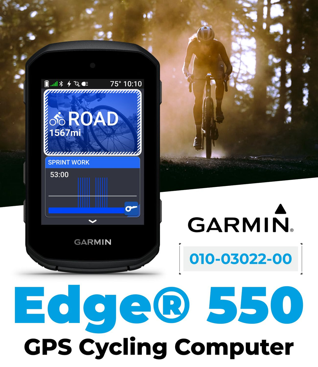 Garmin Edge 550 GPS Bike Computer with Case & Power Bank