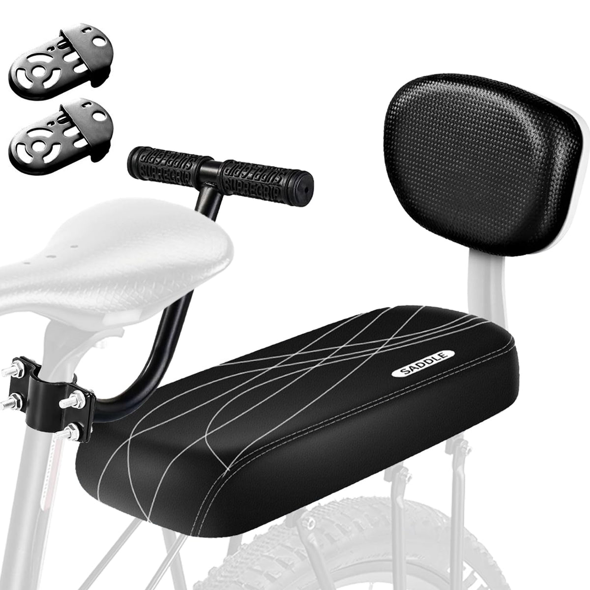 TOPCABIN Padded Rear Bike Rack Seat Cushion for Passengers
