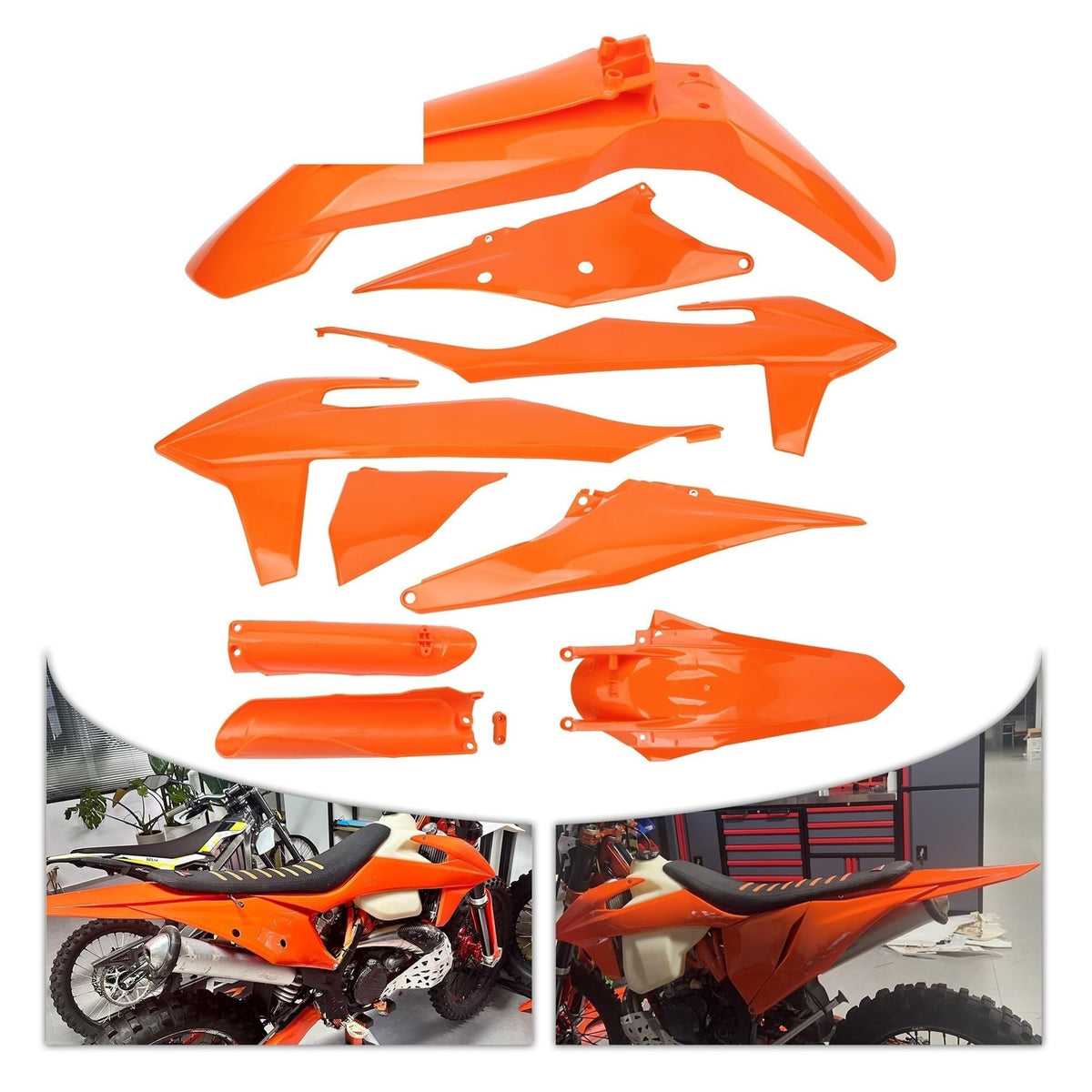 Front & Rear Fender Protection Kit for EXC EXCF XC SXF Bikes