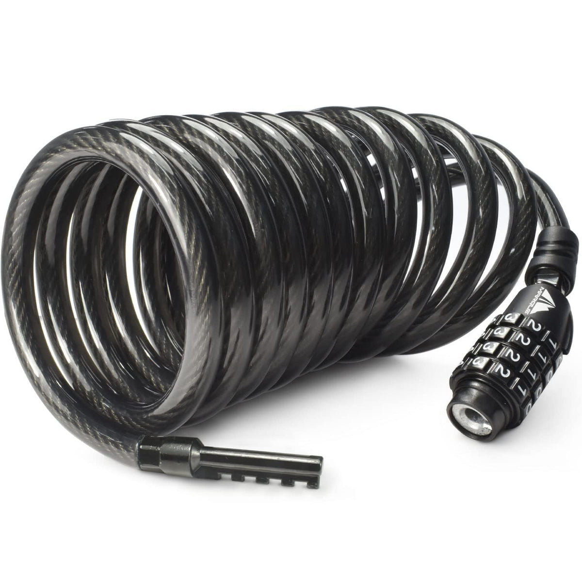 MARQUE Resettable Combination Coiled Bike Security Cable Lock