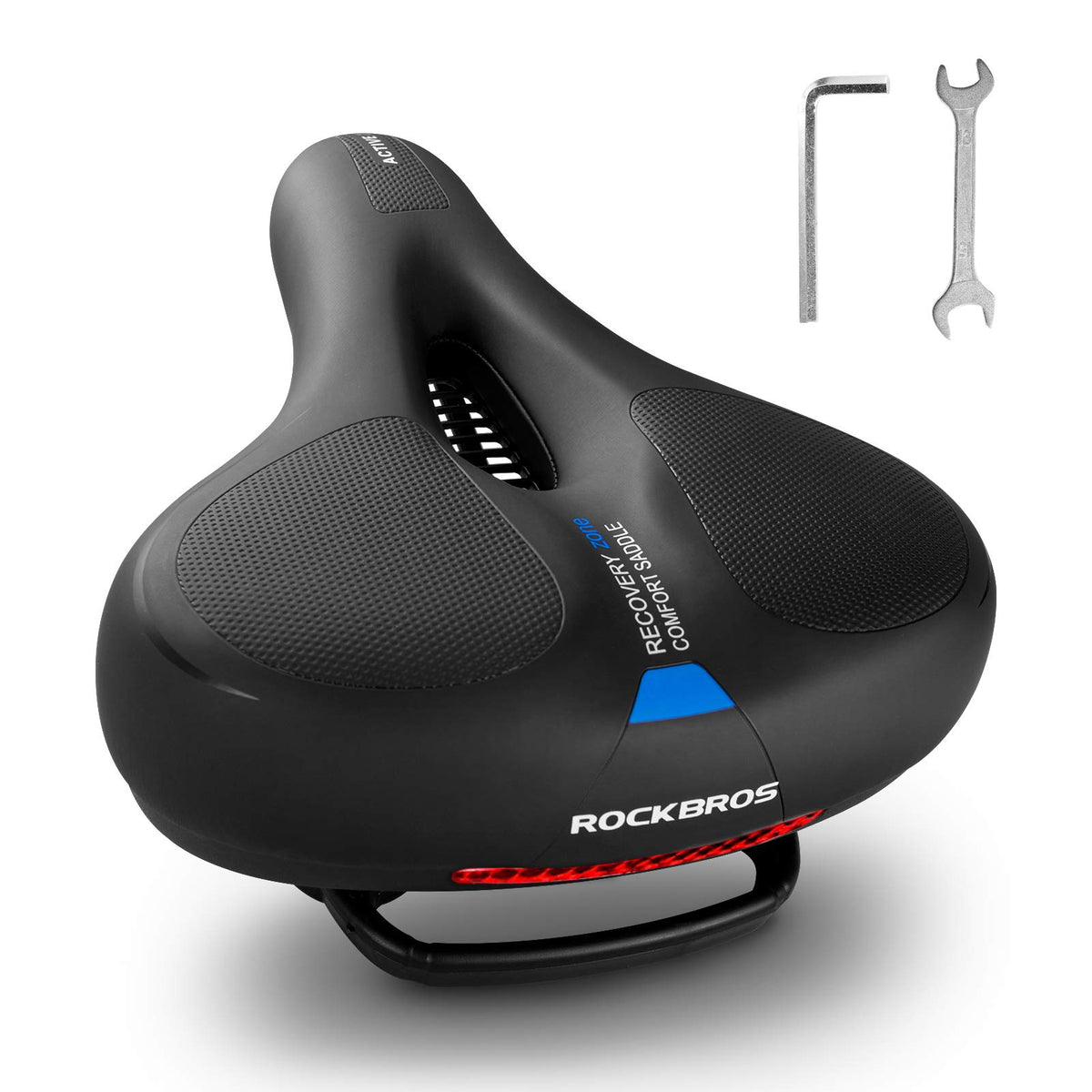 ROCKBROS Wide Soft Cushioned Bike Seat for Road & Peloton Bikes
