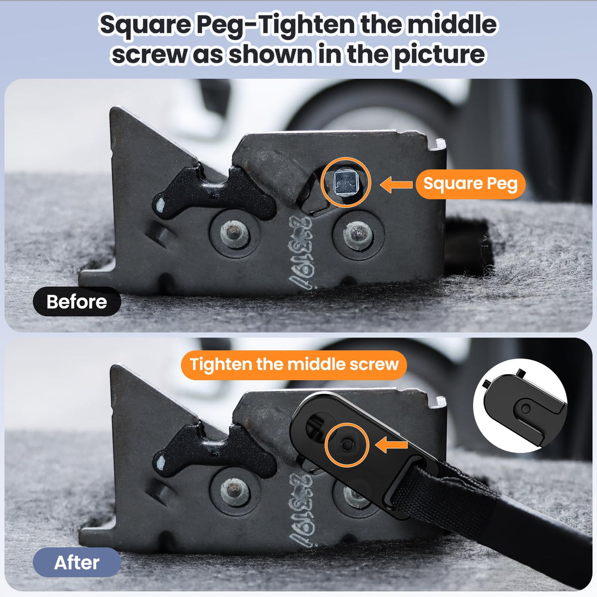Kaishengyuan Rear Seat Quick Release Kit for Ford F-Series