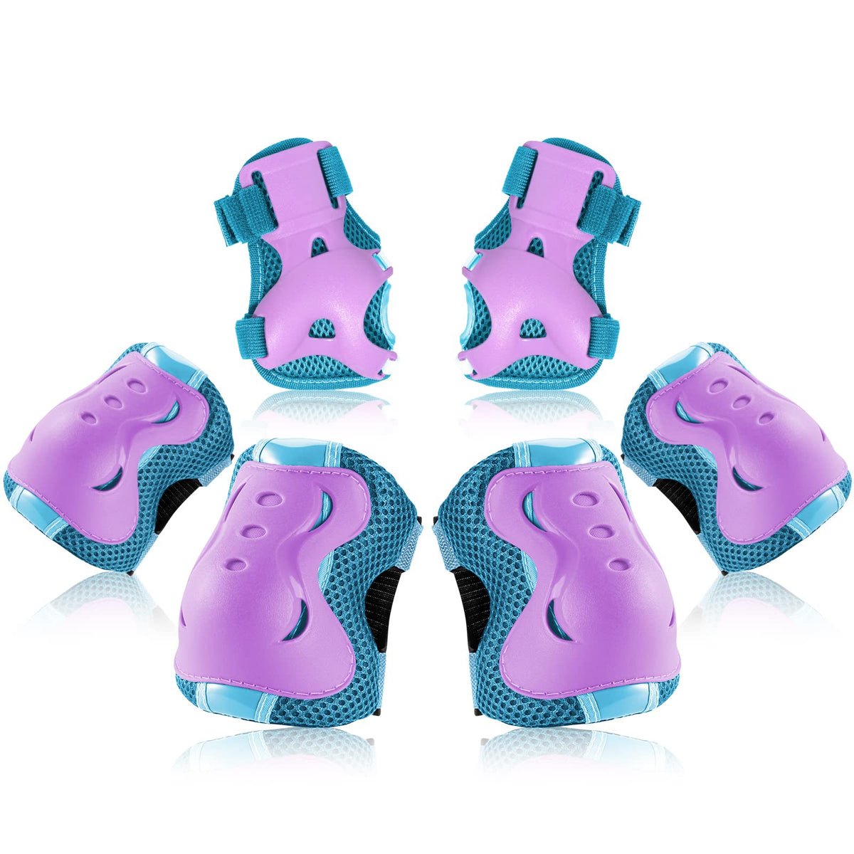 Kids/Youth Knee Pad Elbow Pads Guards Protective Gear Set for Roller Skates Cycling BMX Bike Skateboard Inline Skatings Scooter Riding Sports