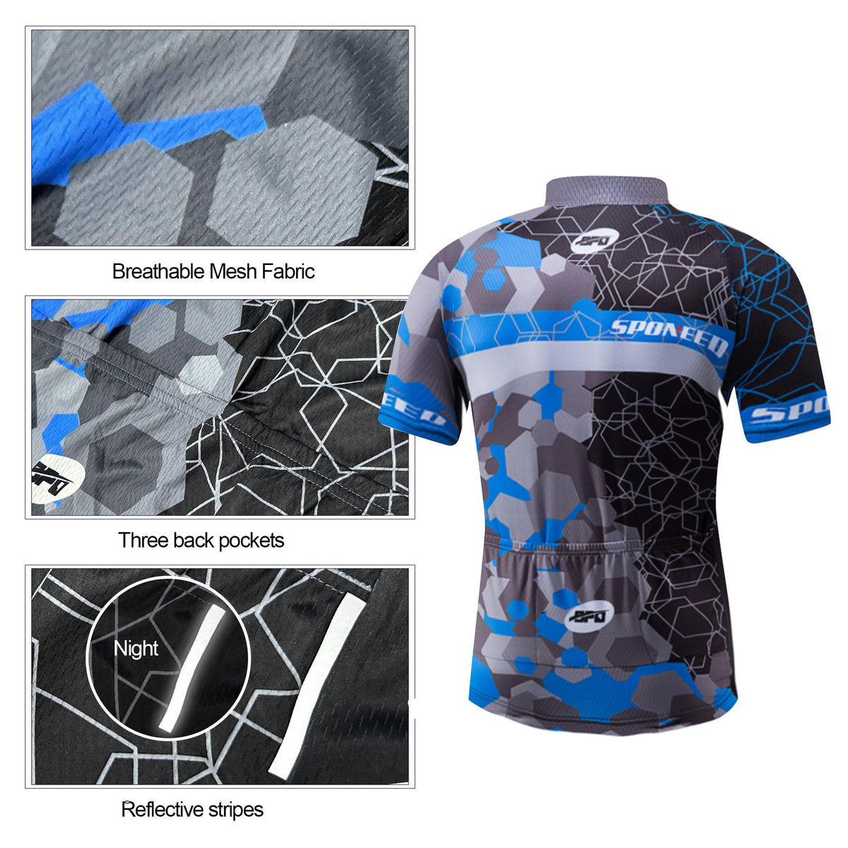 sponeed Bike Jersey Compression Shorts Sets Ride Clothing Gear