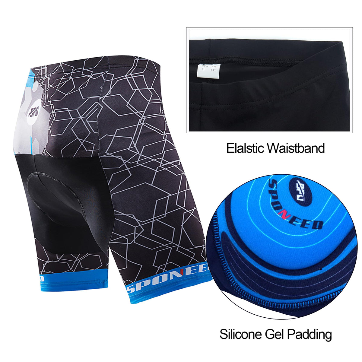 sponeed Bike Jersey Compression Shorts Sets Ride Clothing Gear