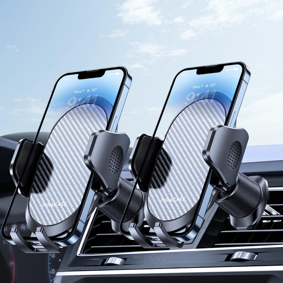 Miracase Universal Air Vent Car Phone Mount with Metal Hook