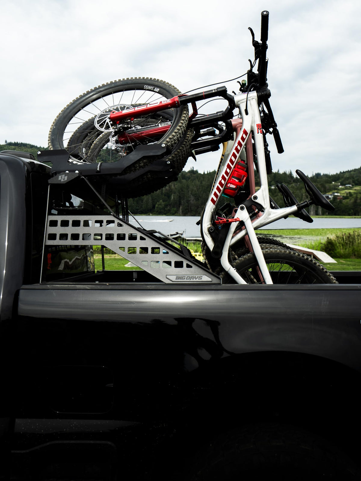 Big Days No-Drill Truck Bed Bike Rack for 4 Bikes