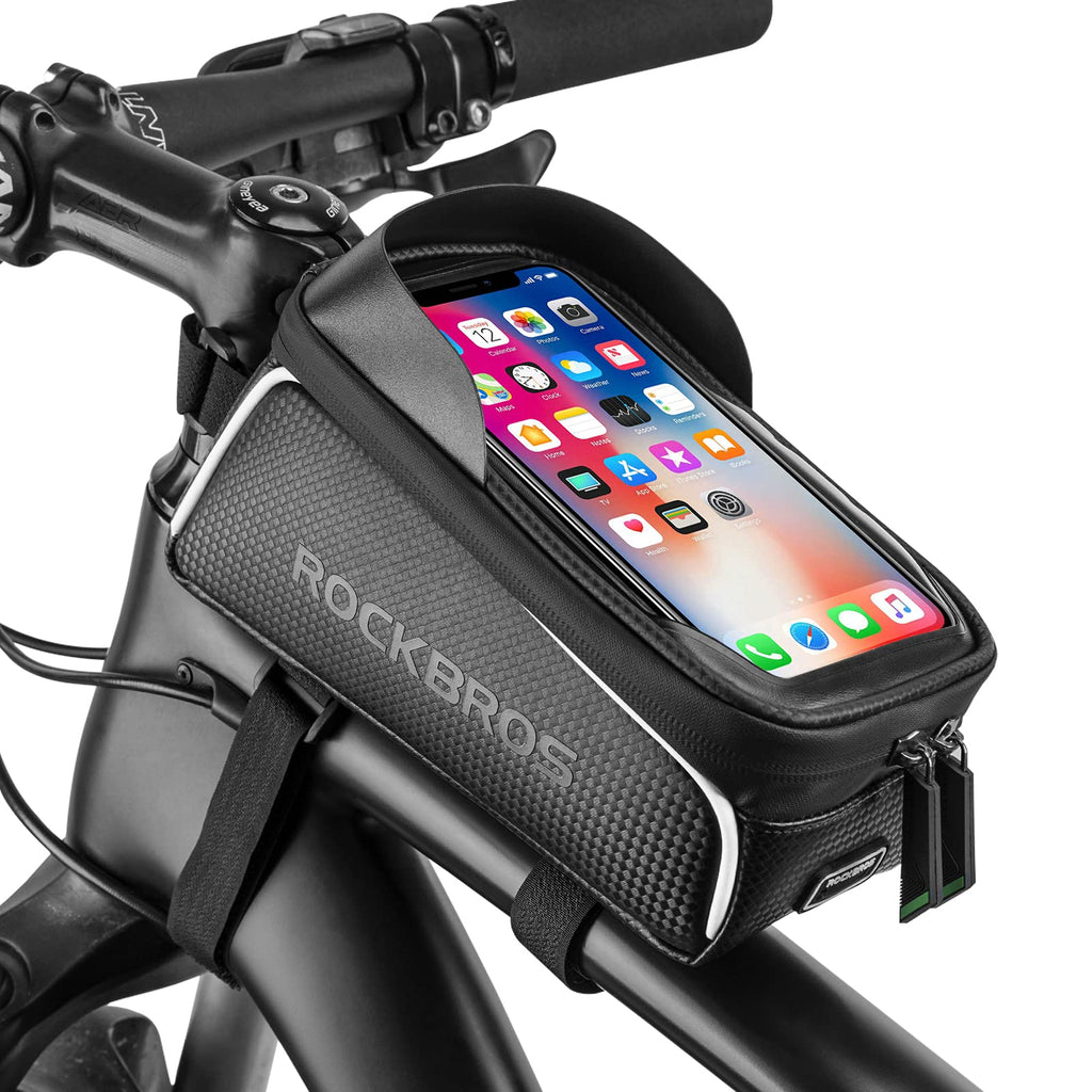 ROCKBROS Waterproof Bike Front Frame Phone Storage Bag