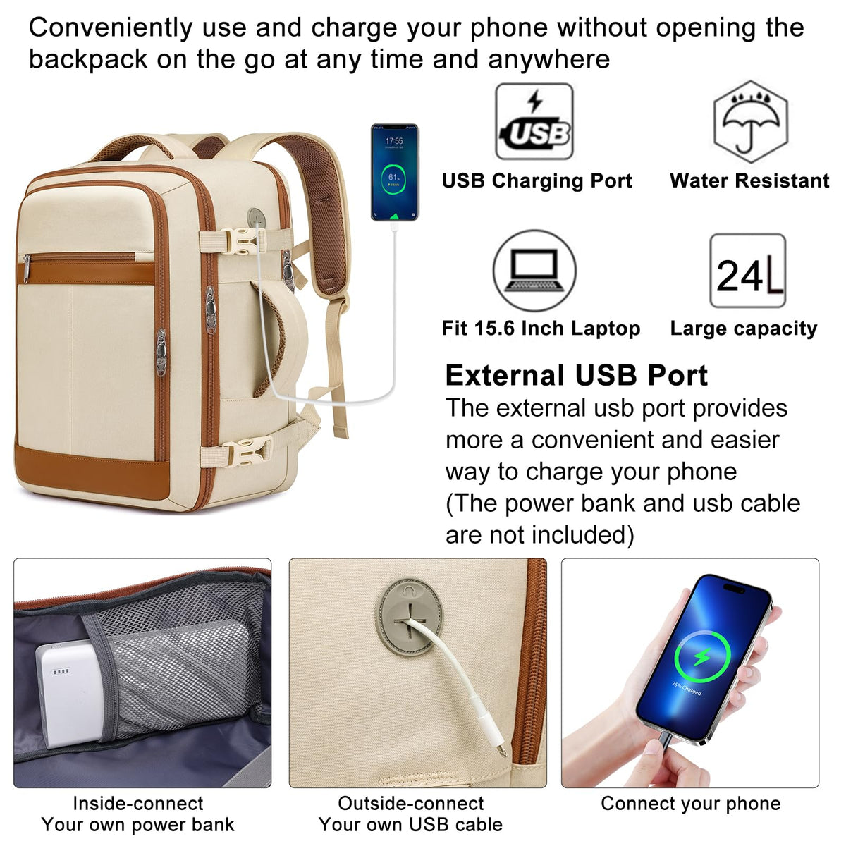 EZUOLA Carry On Backpack, Travel Backpack for Men Women Airline Approved, Underseat Personal Item Travel Bag