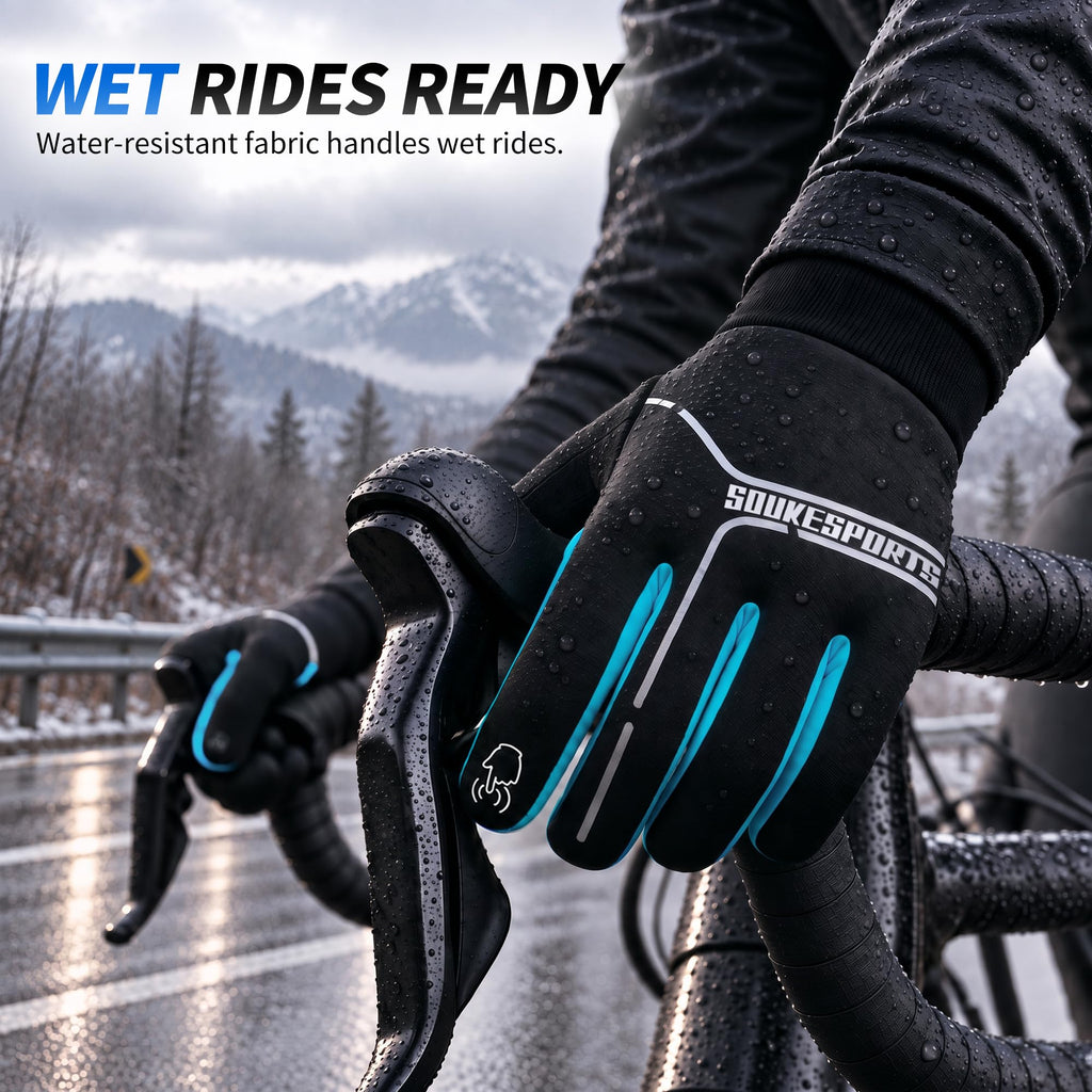 Souke Sports Winter Cycling Gloves Men Women Padded Bike Gloves Touchscreen