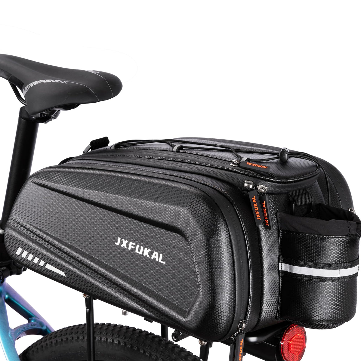 JXFUKAL Hard Shell Rear Bike Rack Bag for E-Bikes