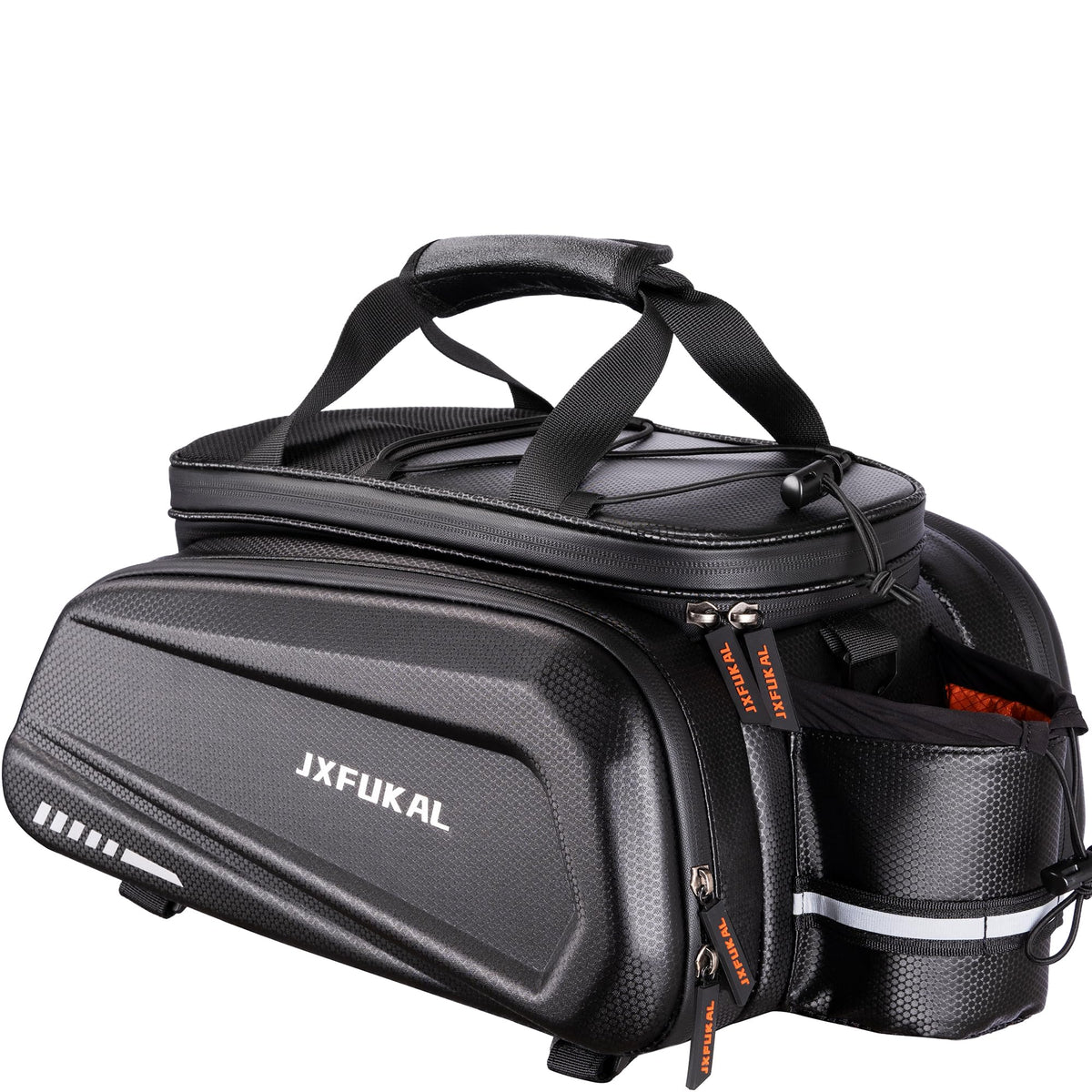 JXFUKAL Hard Shell Rear Bike Rack Bag for E-Bikes