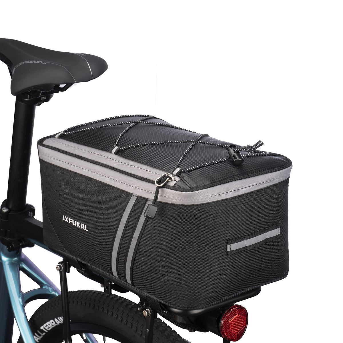 JXFUKAL Rear Bike Rack Bag with Rain Cover, 7L/9L/10L/12L Ebike Bag