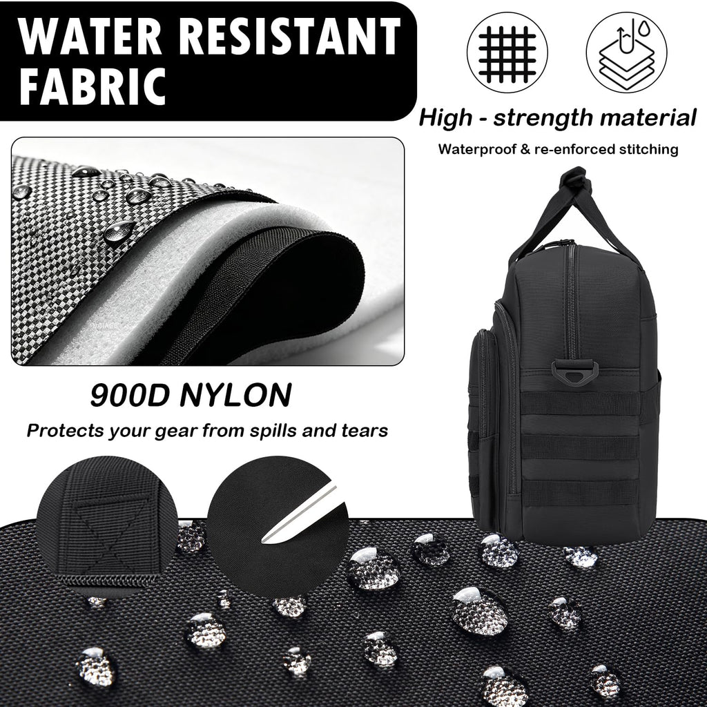 Tactical Laptop Bag for Men, 17.3 In Military Messenger Briefcase Backpack