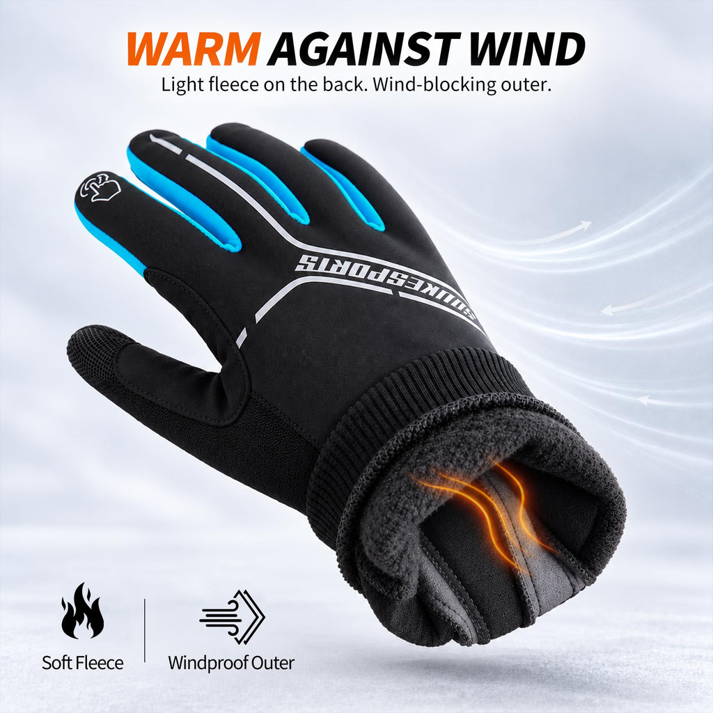 Souke Sports Winter Cycling Gloves Men Women Padded Bike Gloves Touchscreen