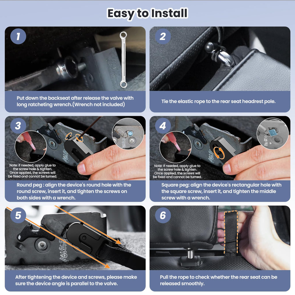 Kaishengyuan Rear Seat Quick Release Kit for Ford F-Series