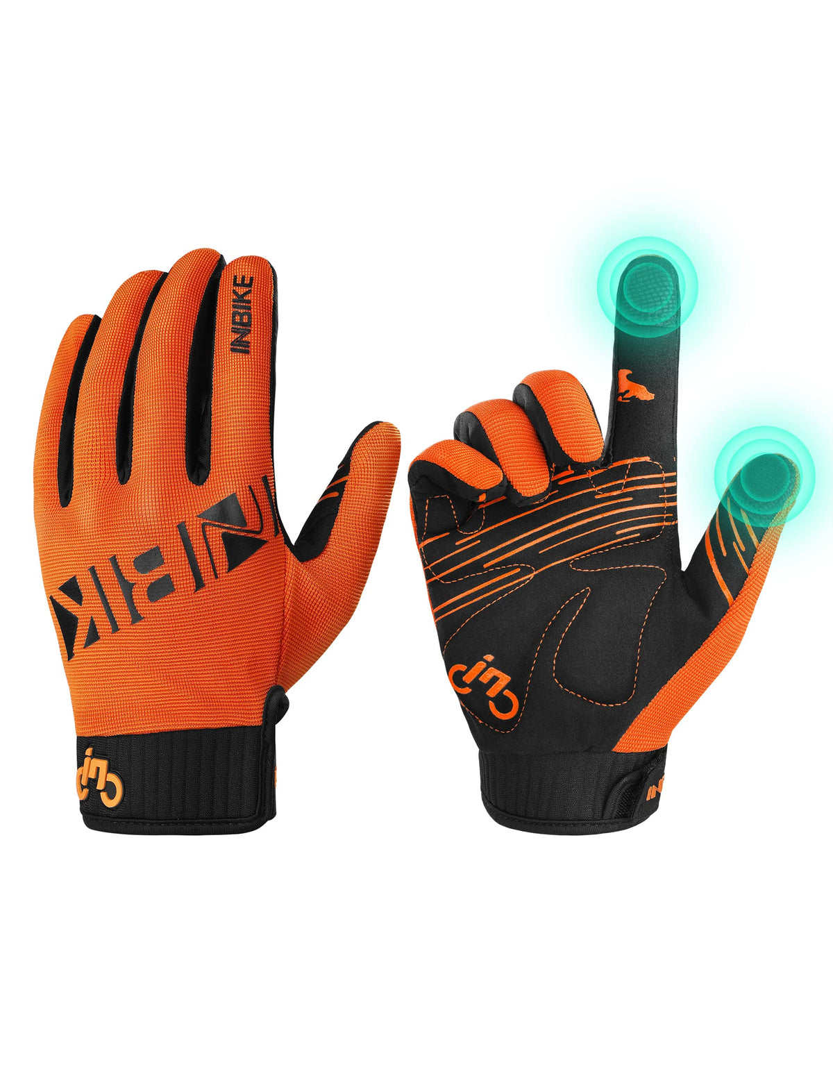 INBIKE Cycling Gloves for Men Women Anti-Slip Padded Mountain Biking Glove