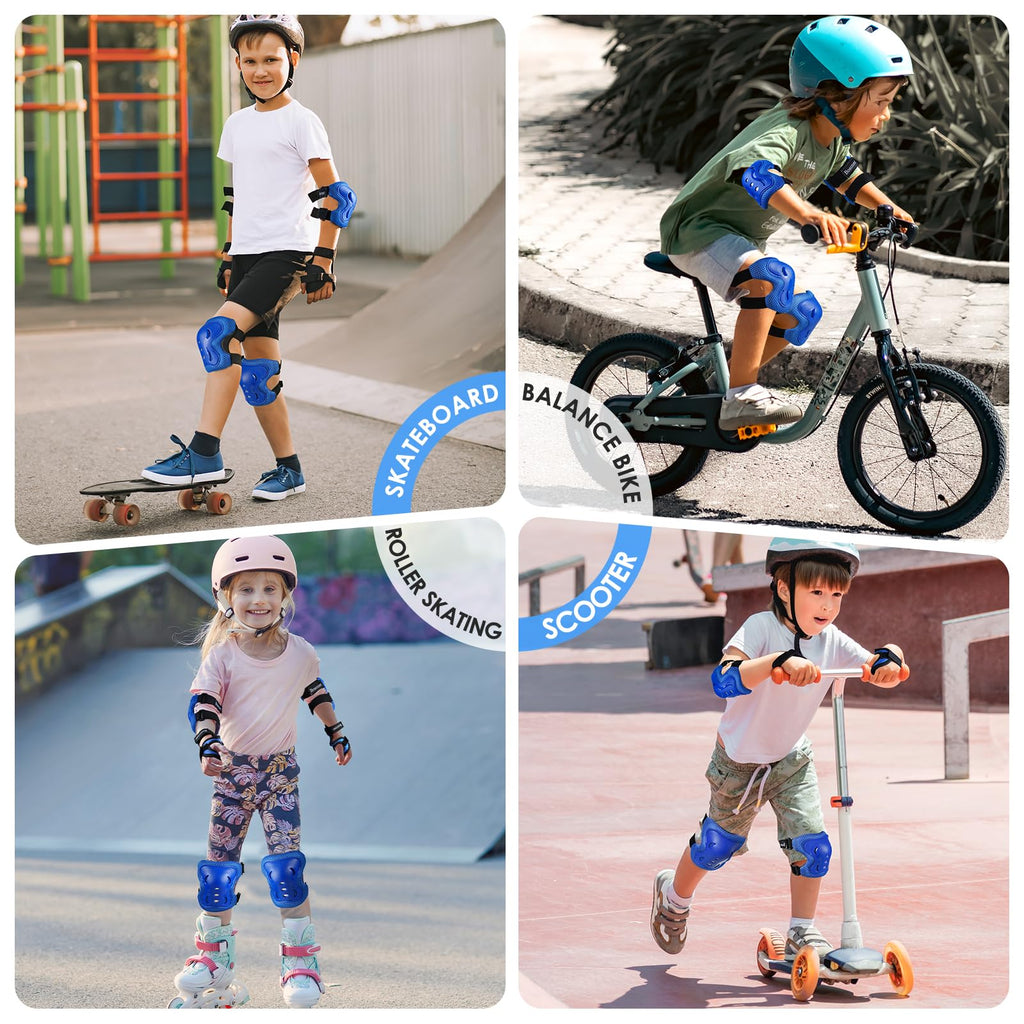 Kids/Youth Knee Pad Elbow Pads Guards Protective Gear Set for Roller Skates Cycling BMX Bike Skateboard Inline Skatings Scooter Riding Sports