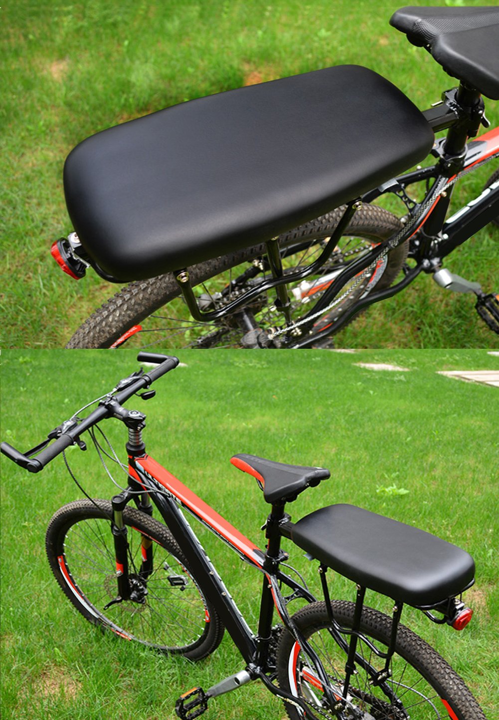 TOPCABIN Padded Rear Bike Rack Seat Cushion for Passengers