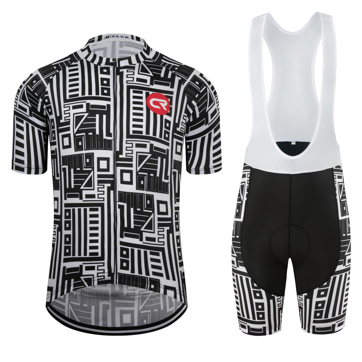 Coconut Ropamo CR Men's Cycling Jersey Set Road Bike Jersey Zipper Pocket Short Sleeves Cycling Kits Bib Shorts 3D Padded