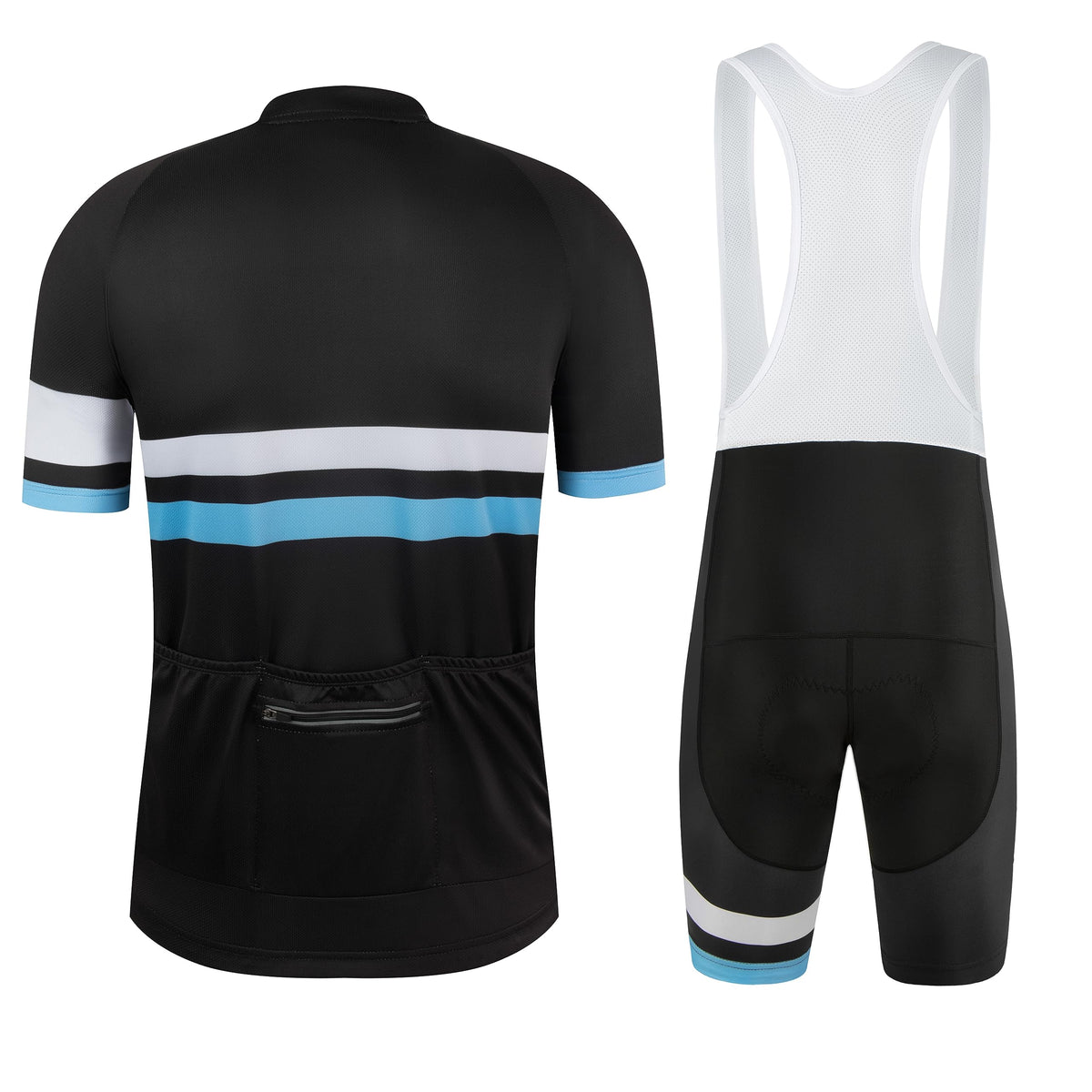 Coconut Ropamo CR Men's Cycling Jersey Set Road Bike Jersey Zipper Pocket Short Sleeves Cycling Kits Bib Shorts 3D Padded