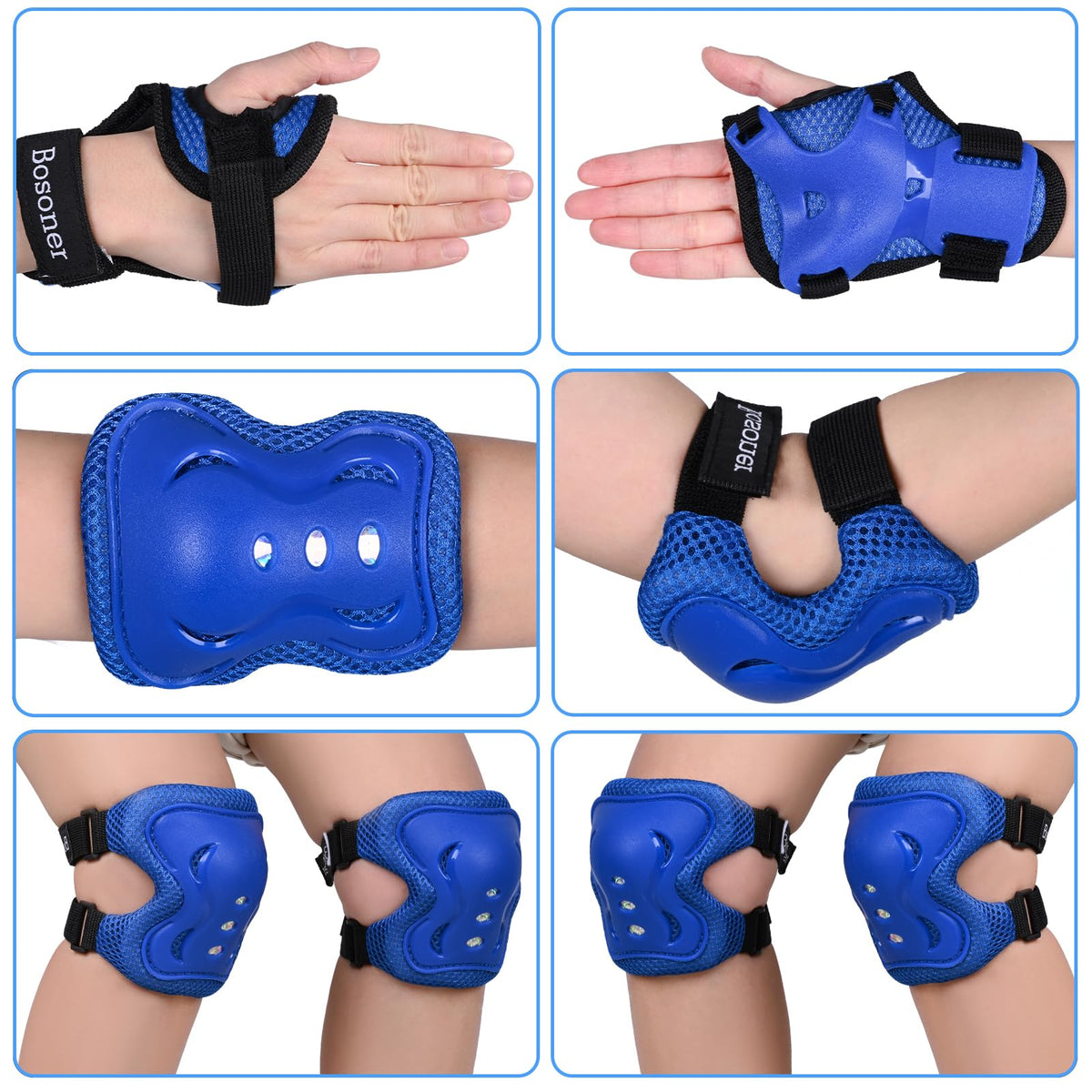 Kids/Youth Knee Pad Elbow Pads Guards Protective Gear Set for Roller Skates Cycling BMX Bike Skateboard Inline Skatings Scooter Riding Sports