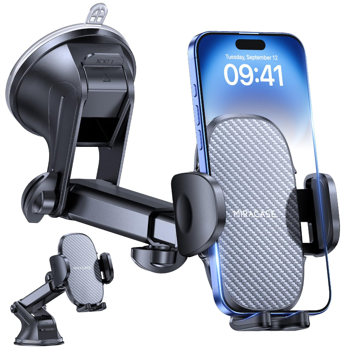Miracase Universal Air Vent Car Phone Mount with Metal Hook